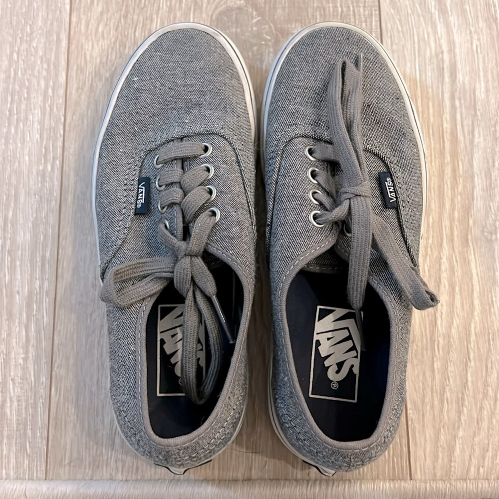 VANS off the wall shoes in denim canvas